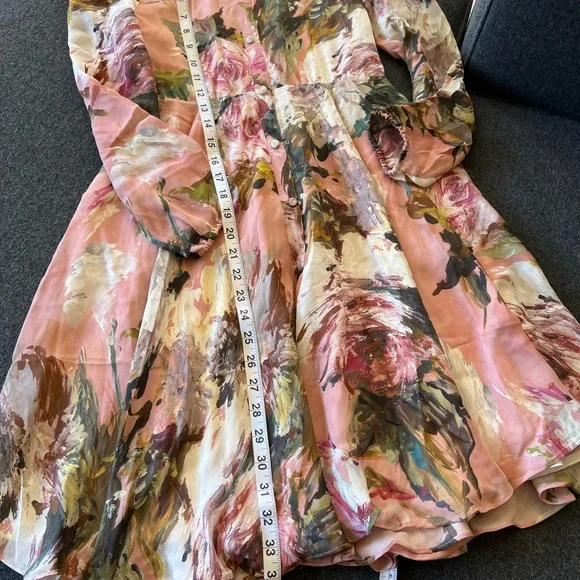 Dolce & Gabbana Floral Pink and Green Dress